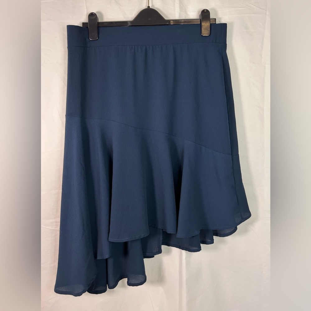 Torrid Deep Blue Asymmetrical Skirt Pull On Size 0 (Large)